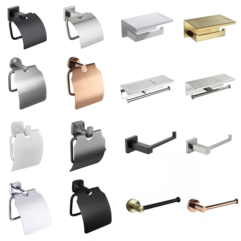 Porta carta igienica a parete Porta fazzoletti per cucina Porta rotolo di carta igienica in acciaio inossidabile Accessori per il bagno