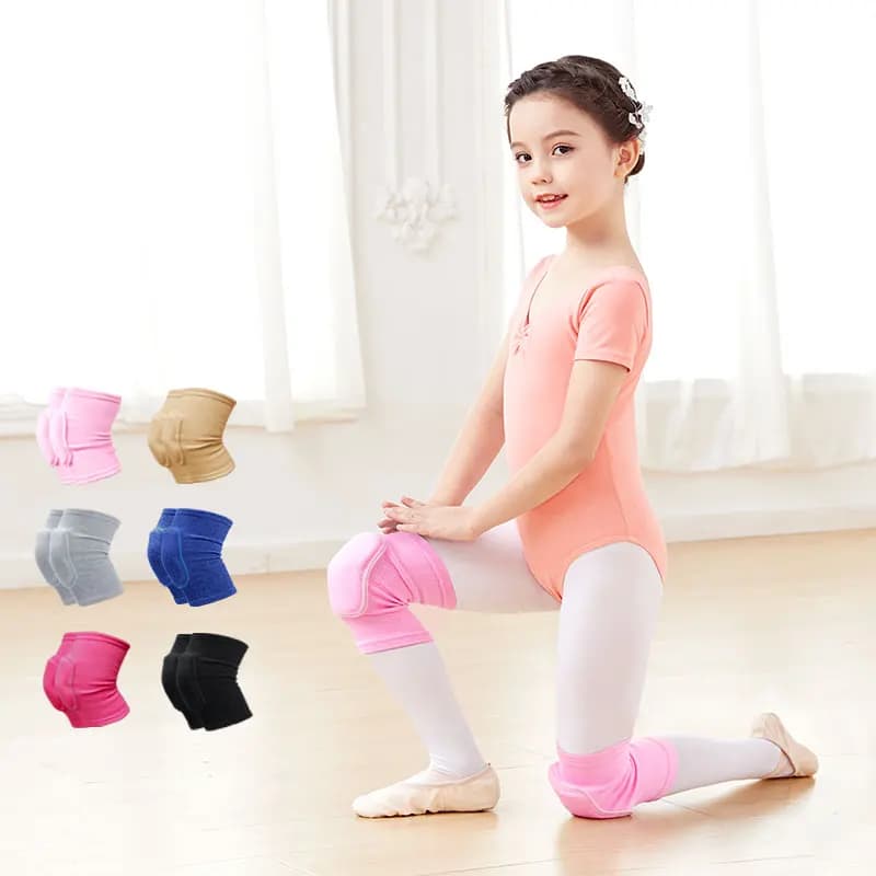 Ginocchiere da ballo per donne e bambini, ginocchiere protettive professionali traspiranti per sport di balletto jazz