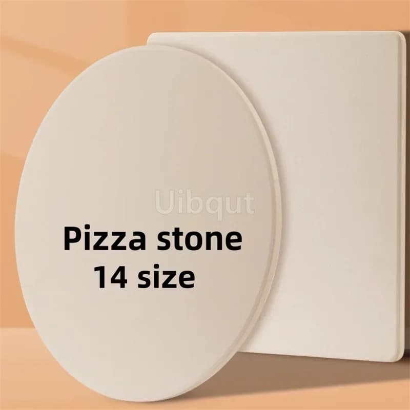 Rectangle Square Round Pizza Stone For Baking-Cordierite Stone Plate For BBQ Grill Oven-Cook And Serve Pizza Bread Cheese-Round