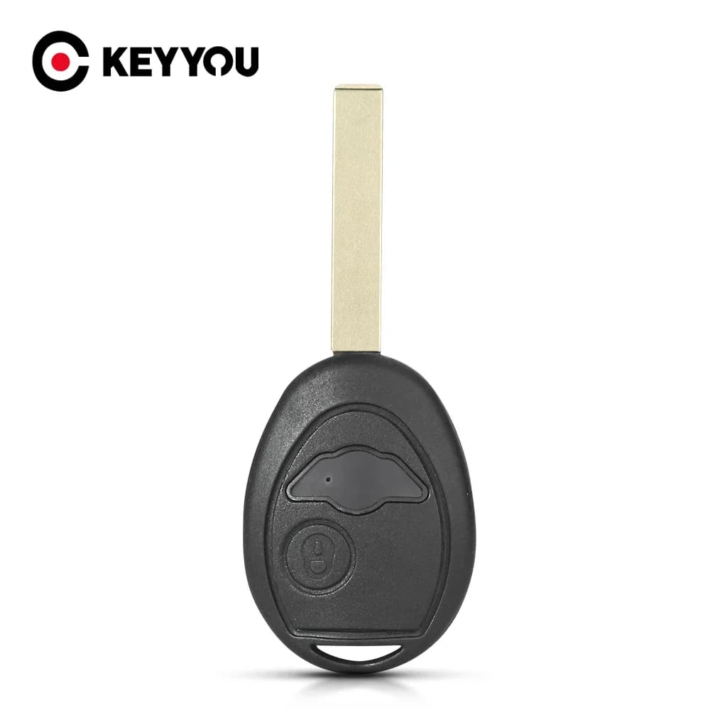 KEYYOU Key Shell Fob per BMW Mini Cooper S R50 R53 Rover 75 per BMW Remote Car Key Case Cover 2 Button Uncut Blade sostituzione