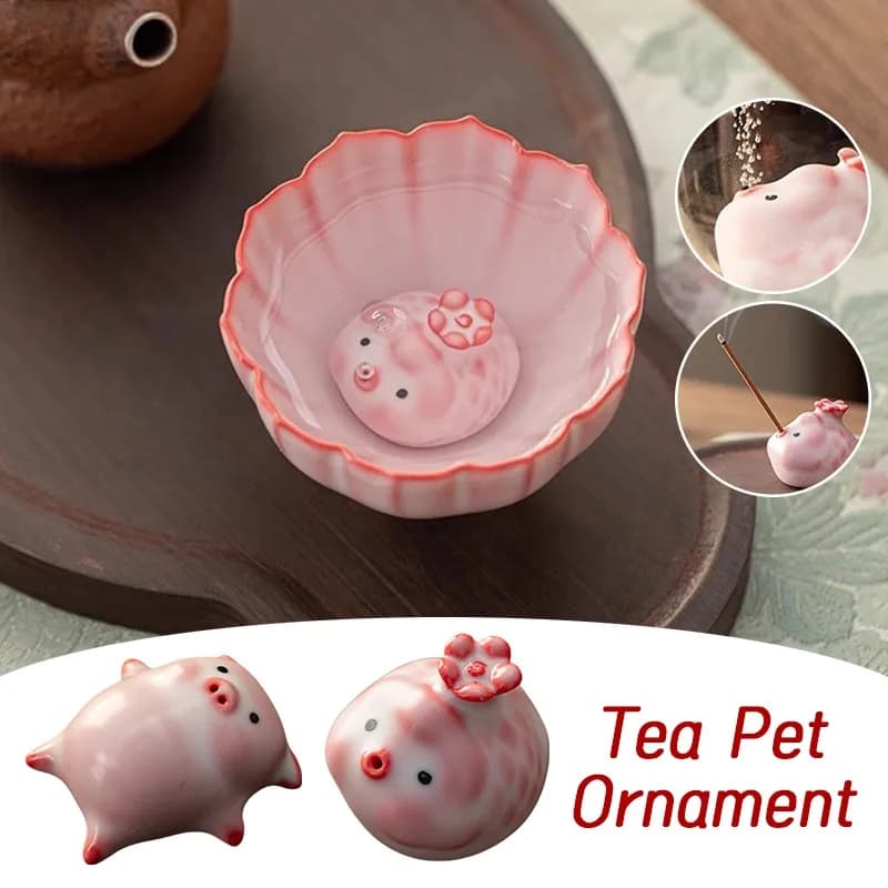 1PC Creativo Bruciatore di Incenso In Ceramica Mini Bubble Pesce Maiale Statua Aroma Ornamento Bastone di Incenso Titolare Decor Art Craft Nuovo