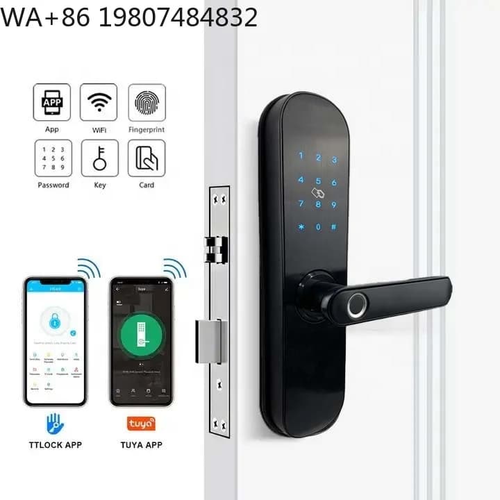 Waterproof Electronic Smart Door Lock WiFi App Control Fingerprint Password IC Card Multi-mode Keyless Entry Lock