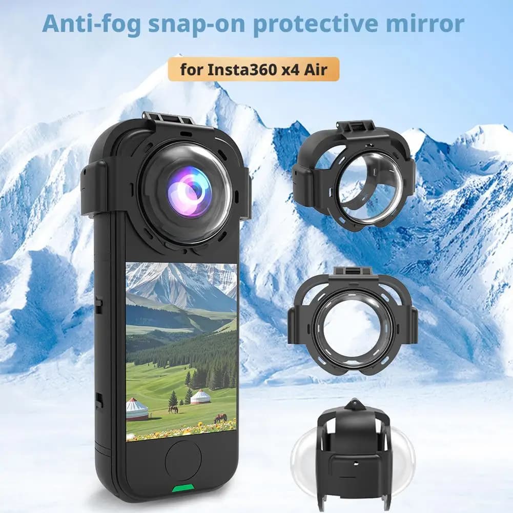 Nero Per Insta360 X4 Air Lens Guard Copertura Protettiva Per Insta360 X4 Air Panoramica Action Camere PC Specchio di Protezione K8X1