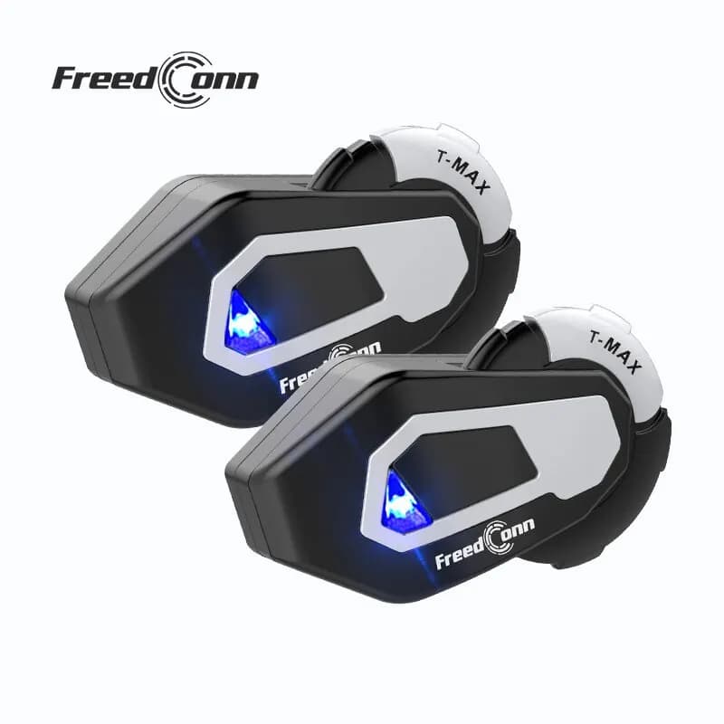 Freedconn T Max casco interfono moto Bluetooth 5.0 cuffie comunicatore vivavoce Radio FM impermeabile 6 Riders 1000M
