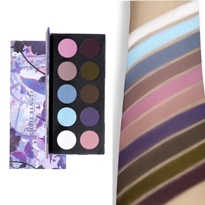 CHOIZ BEAUTY 10 colori palette di ombretti in polvere opaca nudo morbido alto colori ombretto sfumabile trucco per occhi a lunga durata