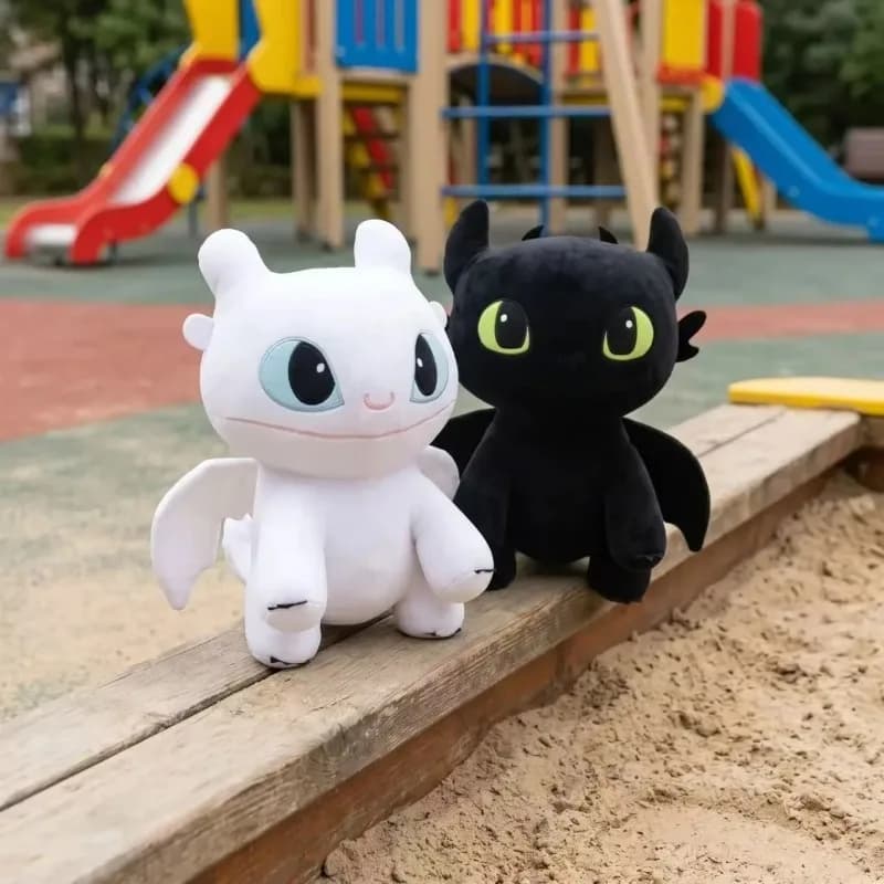 Dragon Toothless Light Fury Plush Toy Cute Night Fury Stuffed Dragon Doll Ultra Soft Plush Pillow Gifts
