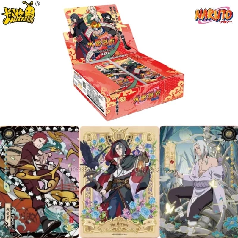 KAYOU Carte da Collezione Originali Naruto - Serie Capitolo Soldato 9 - Carte da Gioco Animato e Ninjutsu - Giocattoli e Regali