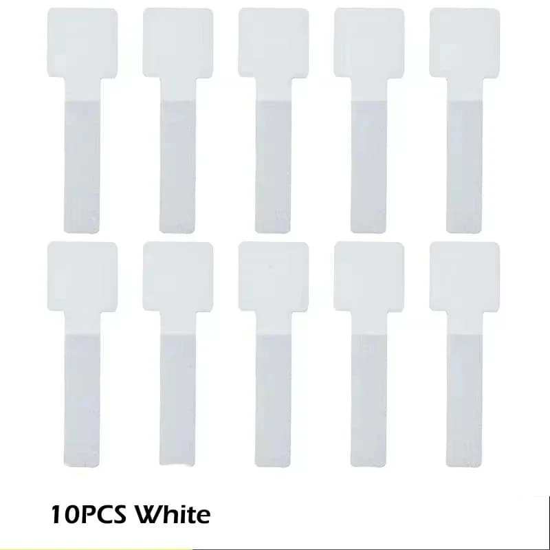 10PCS Reusable Adhesive Cable Organizer Ties Nylon Cable Management Loop Hoop Tape Straps for Home Office Cable Neatness