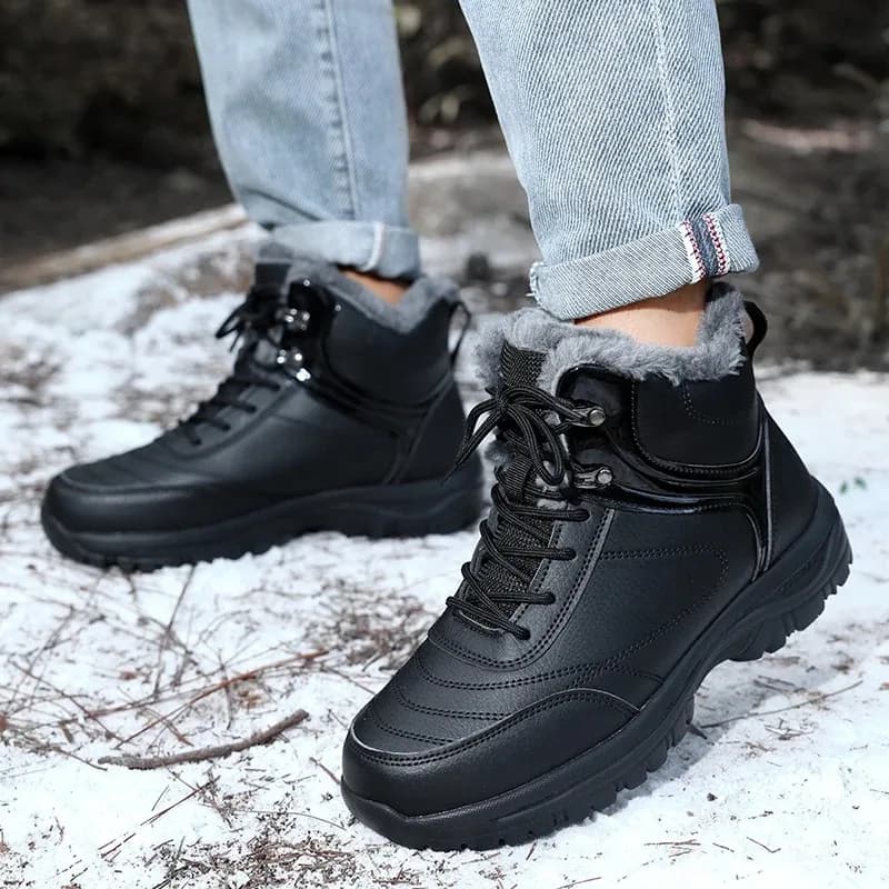 Men's Shoes New Winter Snow Boots Women Super Warm Ankle Boots Unisex Plush Sneakers Wearable Anti-slip Waterproof High Top Boot
