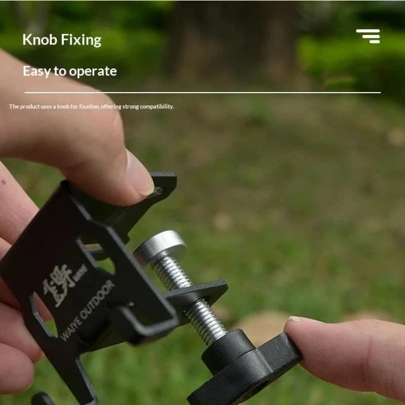 Hang Gas Canister Hook Outdoor Multi-purpose Gas Tank Hook With Hanging Plate Bottle Opener Camping Table Gas Stove Tank Hook