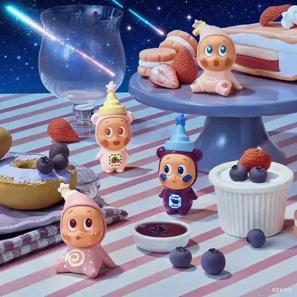 POP MART 123 Twinkle Twinkle Crea il tuo gusto Serie Scatola cieca Guess Bag Scatola misteriosa Giocattoli Bambola Collezione di ornamenti anime carini