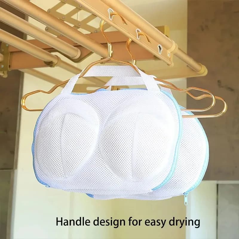 Sacchetto per lavaggio reggiseni, sacchetto anti-deformazione per biancheria intima, 2 sacchetti in rete per lavatrice e capi delicati