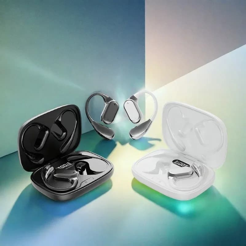 Bluetooth Wireless Chargers Original Silicone with Ear Hook, Microphone for Cell Phones, HD Calls, Reduction of ENC Noise