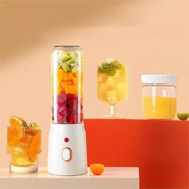 Frullatore Portatile Ricaricabile USB 450ml, Spremiagrumi Elettrico Senza Fili per Frutta, Limone, Arancia, Uso Domestico e Studentesco