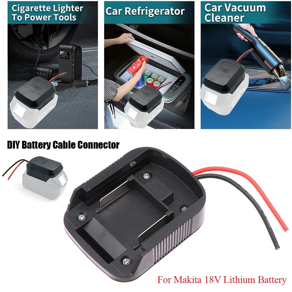 Supporto per Batteria agli Ioni di Litio, Alimentatore Esterno, Connettore Adattatore Fai-da-Te per Batterie al Litio Makita 18V BL1830 BL1430