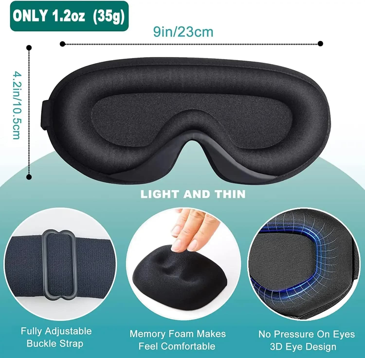 3D Eye Mask Soft Portable Sleeping Eyeshade Blocking Lights Travel Eye Patch Cover Shade Blindfold
