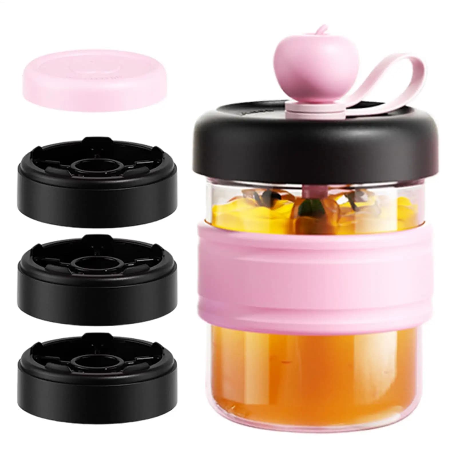 Bicchiere Termico Sigillato con Stampo per Ghiaccio Integrato per Viaggiatori, Ufficio, Feste, Campeggio, Spiaggia, Picnic, Viaggi su Strada, Bordo Piscina, Casa