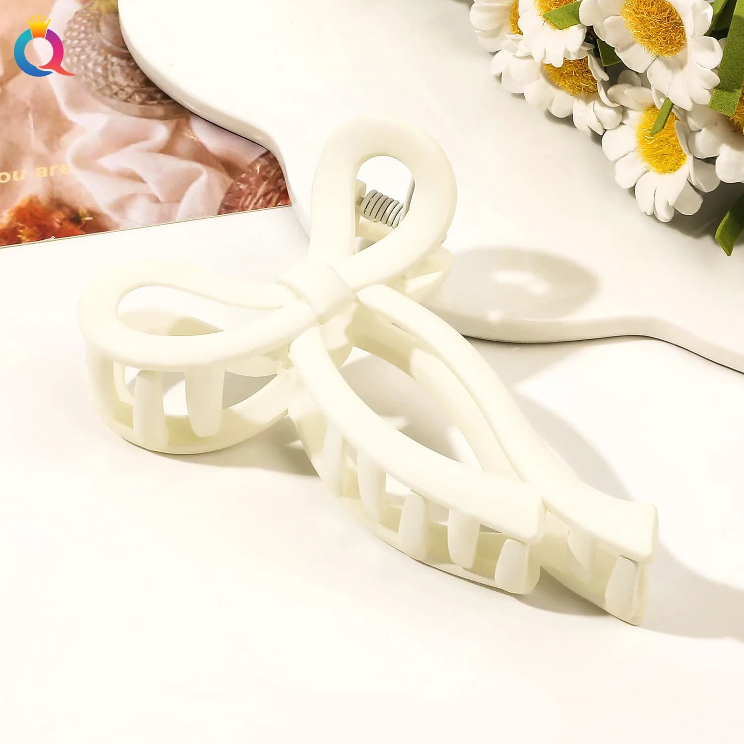 Bow hairpin, women's high-end temperament, disc hair, catch clip, shark clip, hairpin hair
