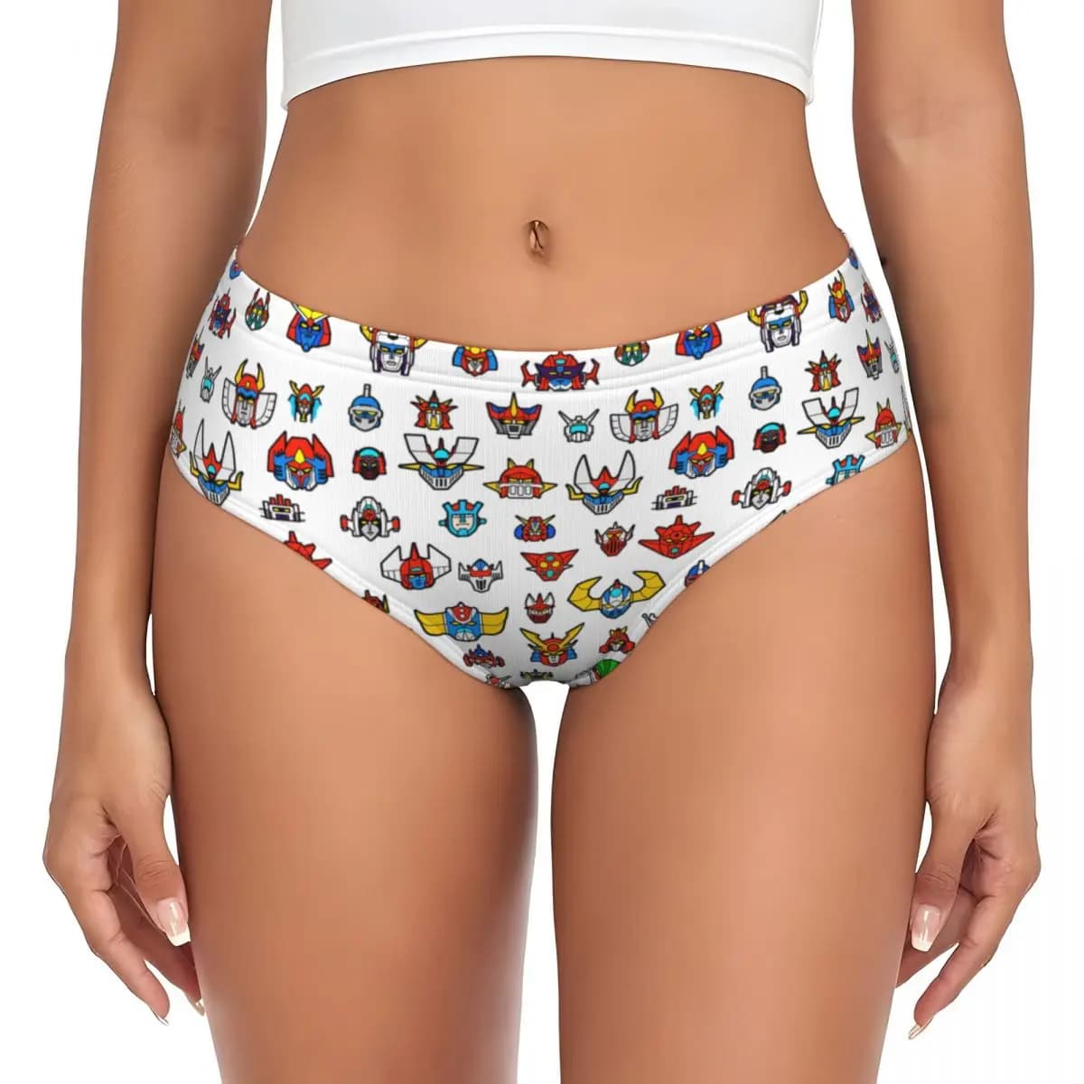 Mutandine Personalizzate da Donna Ufo Robot Goldorak Grendizer Mazinger Z, Slip Femminili Elasticizzati