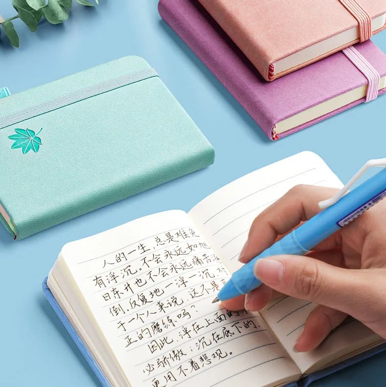 Mini Taccuino Tascabile A7, 100 Fogli, Blocco Note Portatile, Diario Quotidiano, Agenda, Forniture per Scuola e Ufficio