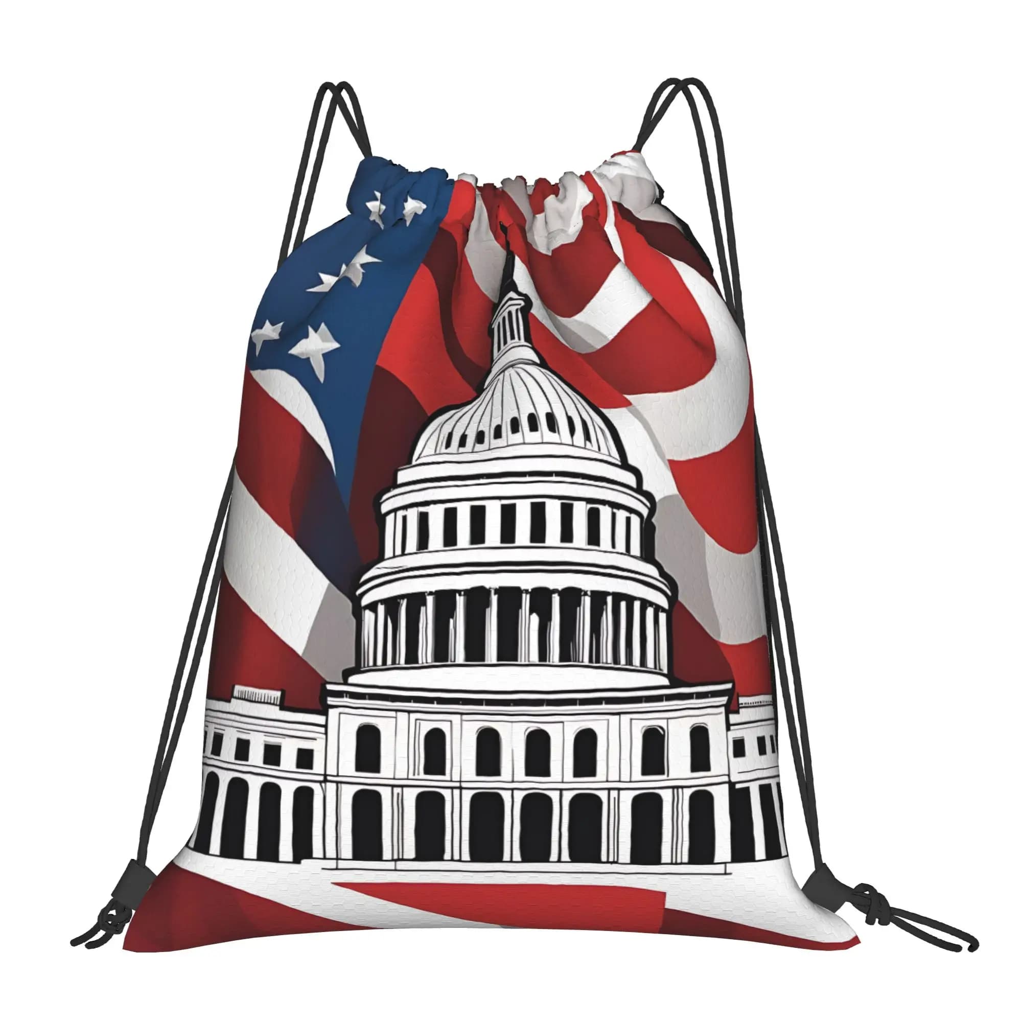1 pezzo The Next Chapter Begins United States Semiquincentennial Drawstring Bag Zaino per la spesa Borsa per scarpe da scuola