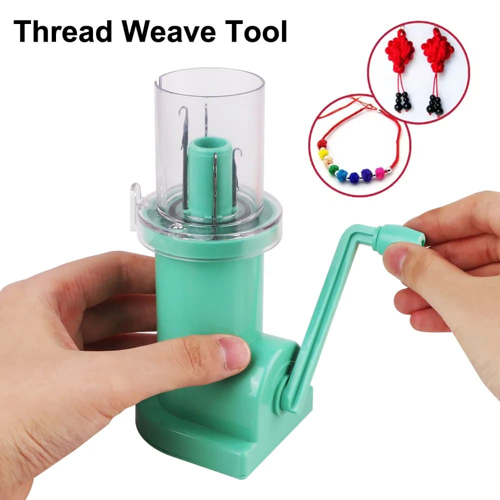 Creative Knitting Machine Portable Hand-Knitted Craft Bracelet Weave Tool Embellish Hand Knit Loom Spool Knitter