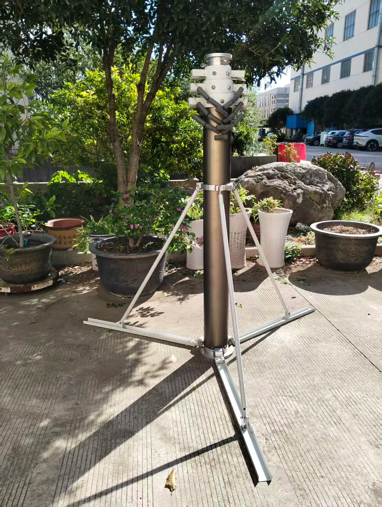 Palo Telescopico Portatile in Alluminio per Telecamere CCTV e Videocamere Sportive, 3 Metri 5m 6m 7m