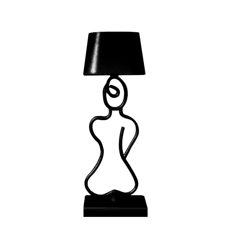 Lampada da Tavolo LED Moderna Ricaricabile Senza Fili in Lega di Alluminio con Dimmer Touch