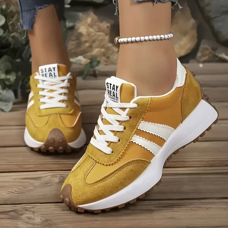 Nuove scarpe da ginnastica robuste da donna 2025 con piattaforma sneakers casual alla moda scarpe da corsa leggere con fondo morbido scarpe da ginnastica estive in rete