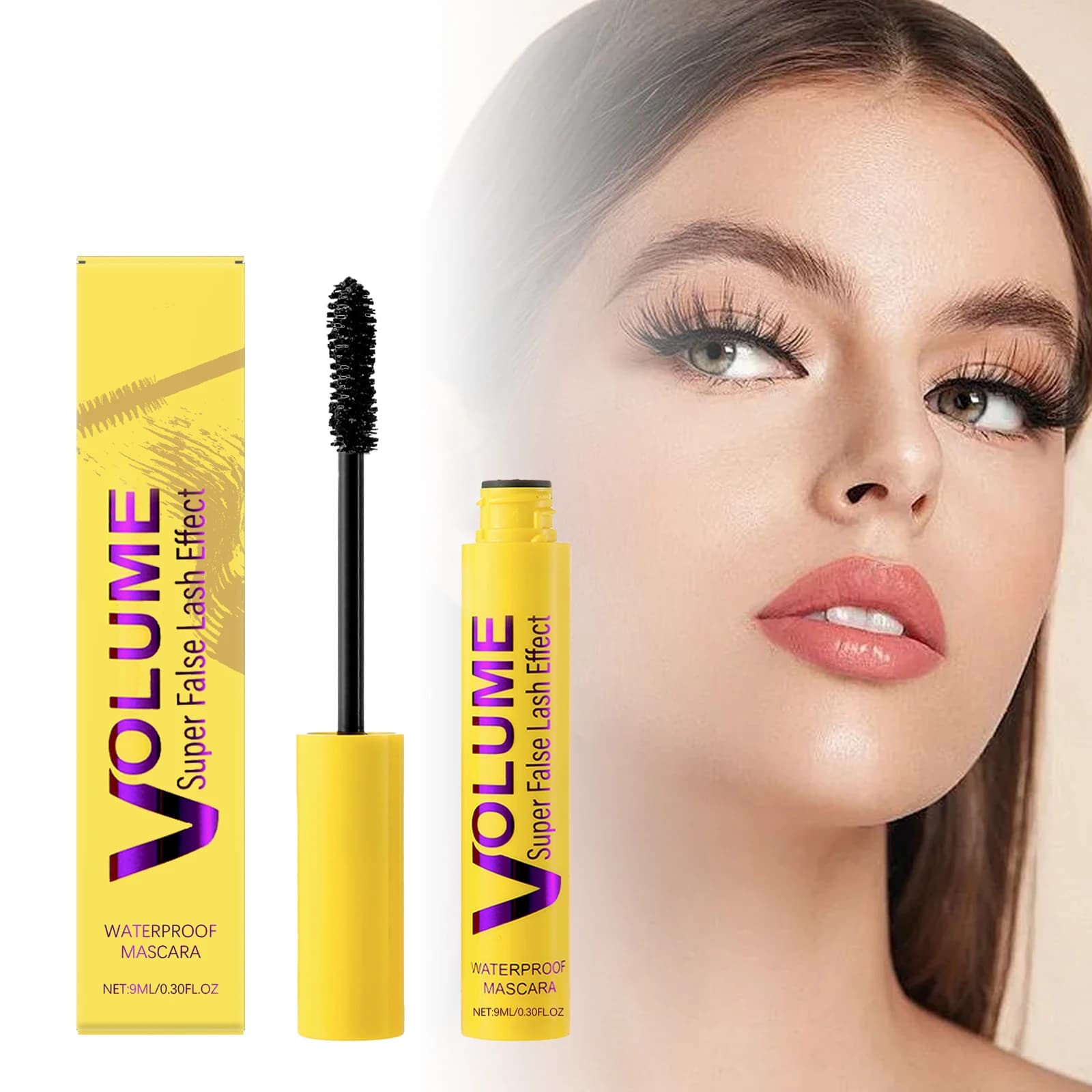 Long-lasting Mascara Waterproof Anti-slips Without Cranes Natural Volumizing and Incurvante Effect Prevents the Fall of Perfect Lash 9ml