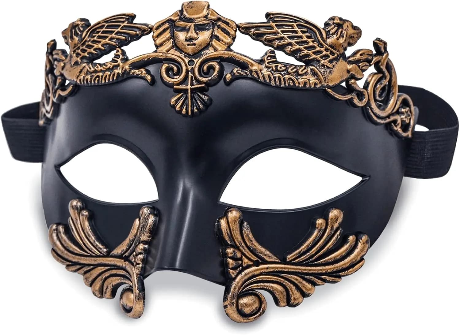 Elegante Maschera Veneziana a Mezzo Volto per Ballo in Maschera, Carnevale, Festa di Halloween