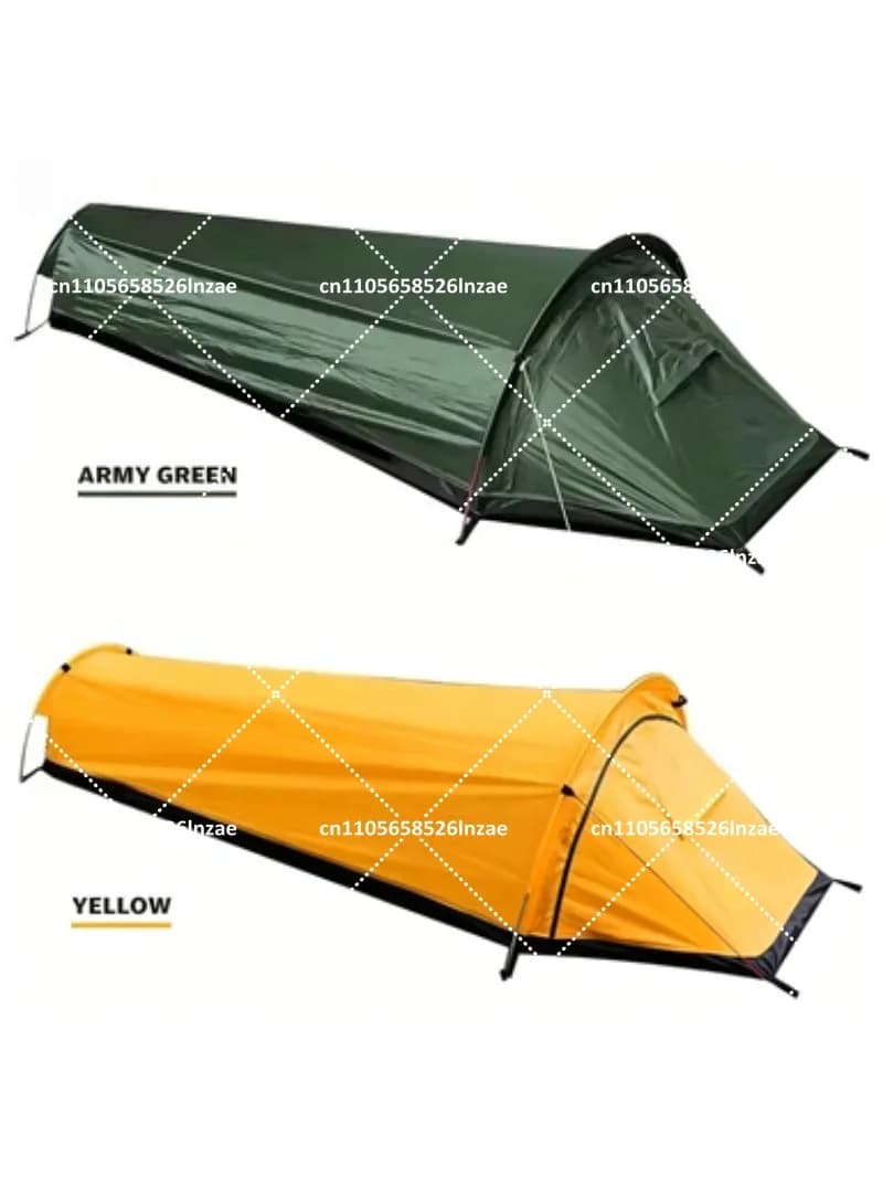 Ultralight Aluminum Pole Camping Tent for Hiking Backpacking Single Person Waterproof Outdoor Shelter