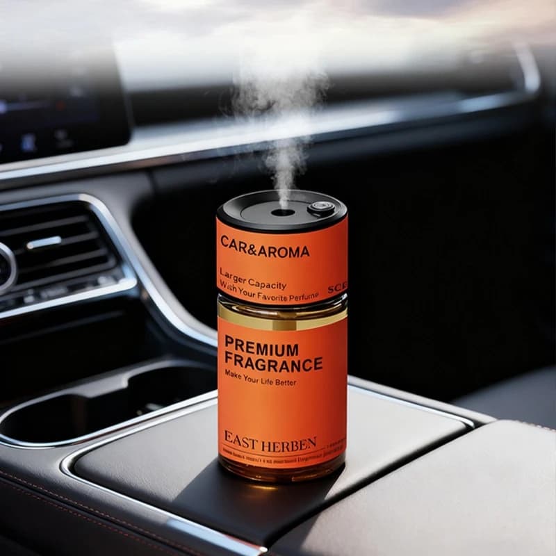 Diffusore di fragranze per auto con rilevamento intelligente AI Diffusore di oli essenziali atomizzatore alimentato tramite USB con spruzzatura di fragranze per la casa Aria fresca
