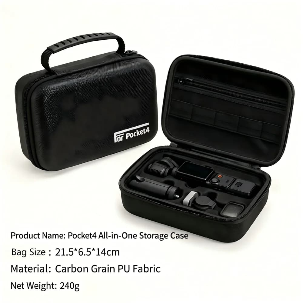 Borsa portatile per DJI Osmo Pocket 4 - Borsa multifunzionale per fotocamera sportiva, accessori da viaggio per Pocket4
