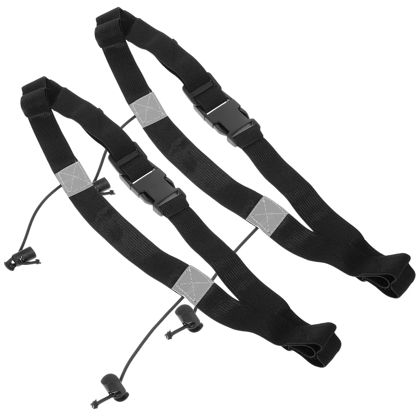 2Pcs Ultra Elastic Adjustable Race Number Belt for Running Marathon Reflective Safety Waistband Lightweight Comfort
