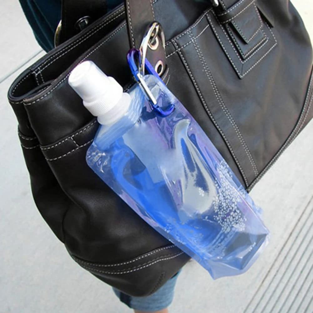 Foldable 480/700 ML Travel bottle for food use Foldable travel bottle for bicycle travel