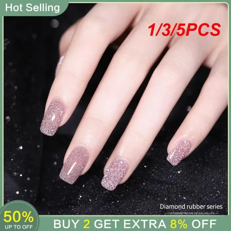 1/3/5 pz paillettes Glitter Semi-permanente professionale facile da impregnare Manicure Uv Led unghie popolare Soak Off vernice facile da rimuovere