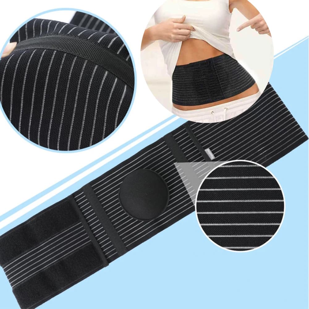 3 size Umbilical Hernia Belt Abdominal Binder with Hernia Support Pad, Navel Ventral Epigastric Incisional Belly Button Hernias