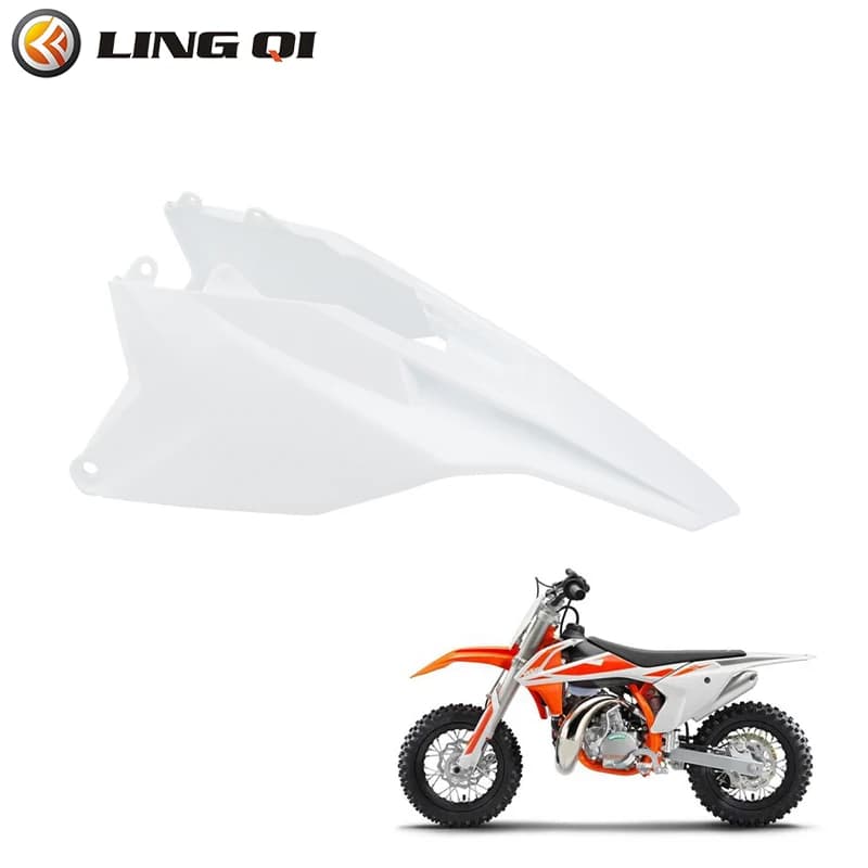 Parafango posteriore in plastica LINGQI RACING per moto, protezione parafango per ricambi fuoristrada KT50 cinesi