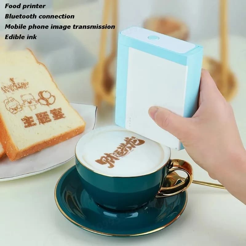3D Food Printing Machine DIY Pen Coffee Latte Art Chocolate Bread Cake Macaron Printer Handheld Edible Ink Food Printer