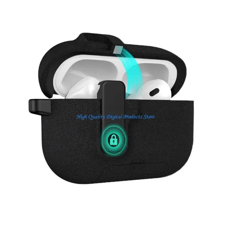 U2JE Lightweight Protective Case with Secure Lock For Wireless Earbuds Case Protective Cover with Phone Stand Accessories