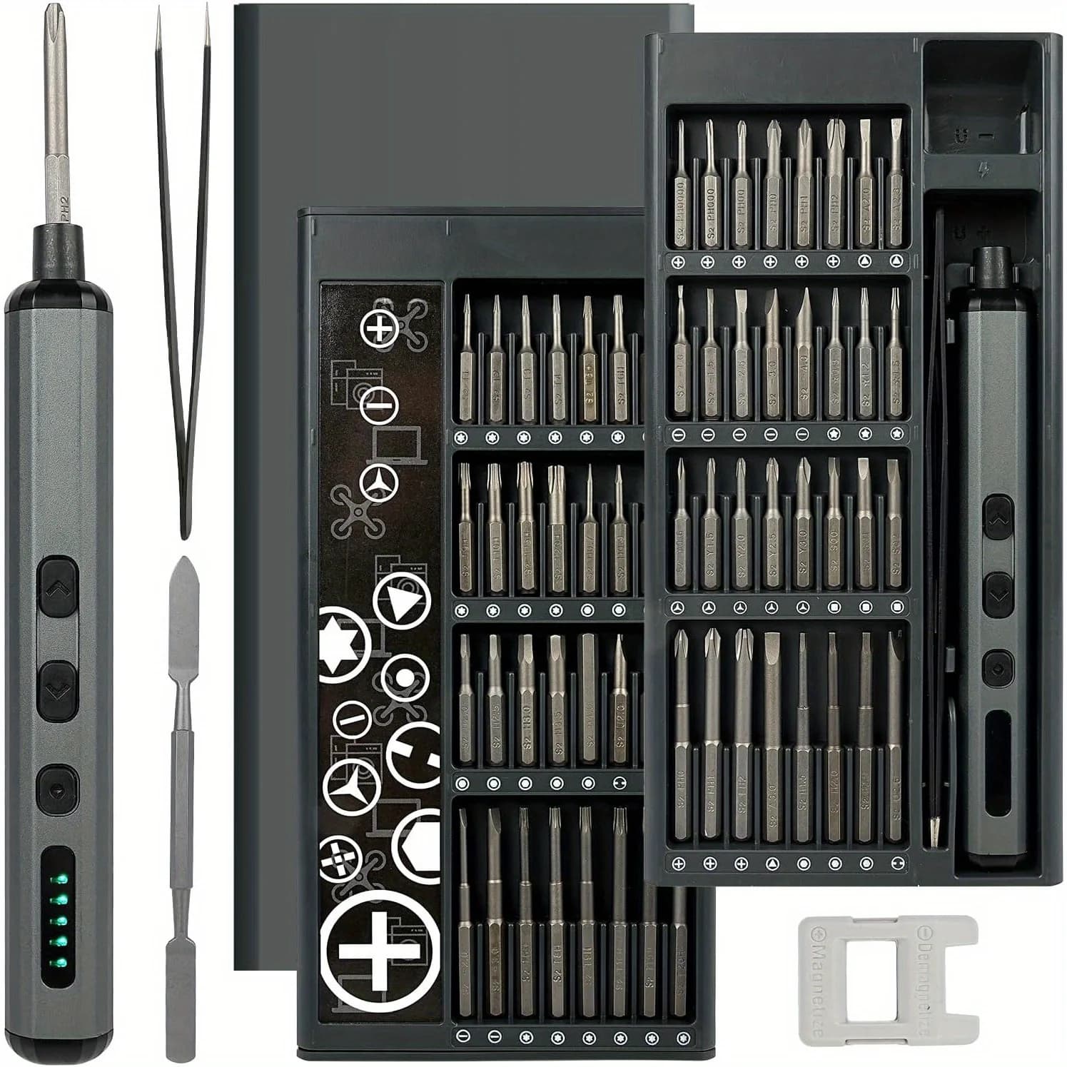 Set di cacciaviti elettrici multifunzione 68 in 1 strumenti di riparazione di precisione punte magnetiche per cacciavite TOrx Phillips per iPhone PC