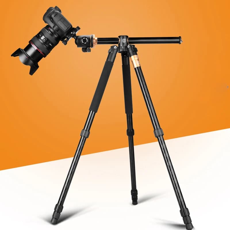 Treppiede per Fotocamera in Lega di Alluminio 1,89M per DSLR, Leggero e Portatile da Viaggio con Testa a Sfera Panoramica a 360 Gradi