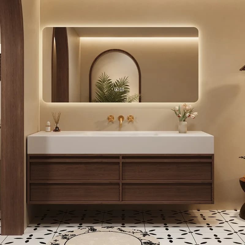 Mobiletto da Bagno con Lavabo e Divisori in Stile Funky, Replica di Mobiletto da Bagno Individuale, Archivadores Princess, Arredamento Postmoderno