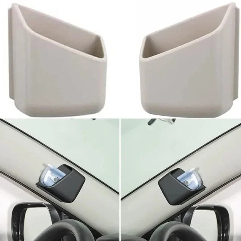 1 Paio di Organizzatori per Auto, Scatola Portaoggetti per Montante Auto/Camion, Porta Sigarette, Telefono, Occhiali, Carte IC, Borsa Organizer, Accessori per lo Styling dell'Auto
