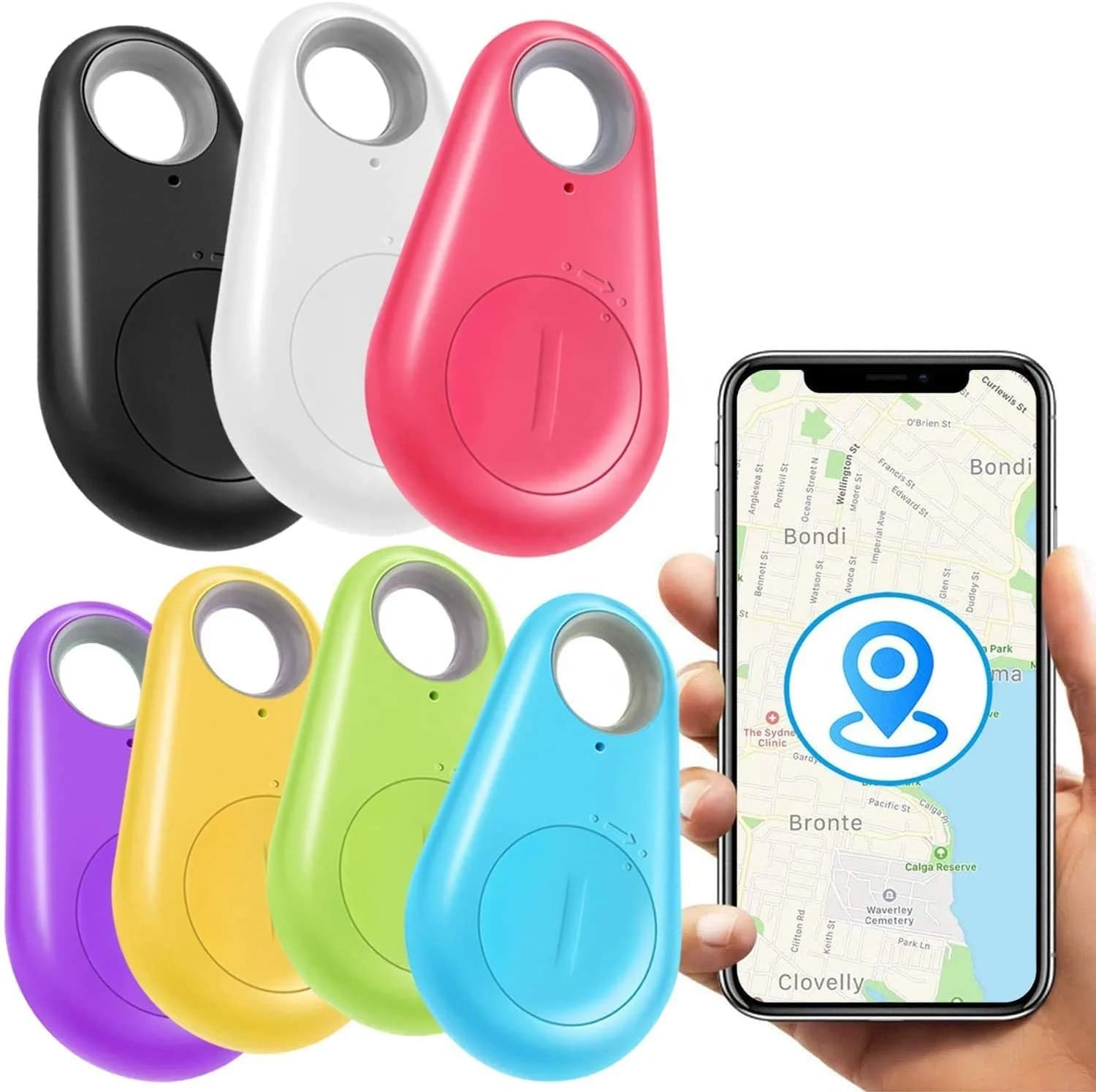 Mini GPS Tracker Bluetooth 4.0 Anti-Lost Device Pet Kids Bag Wallet Tracking for IOS Android Smart Finder Locator Accessories