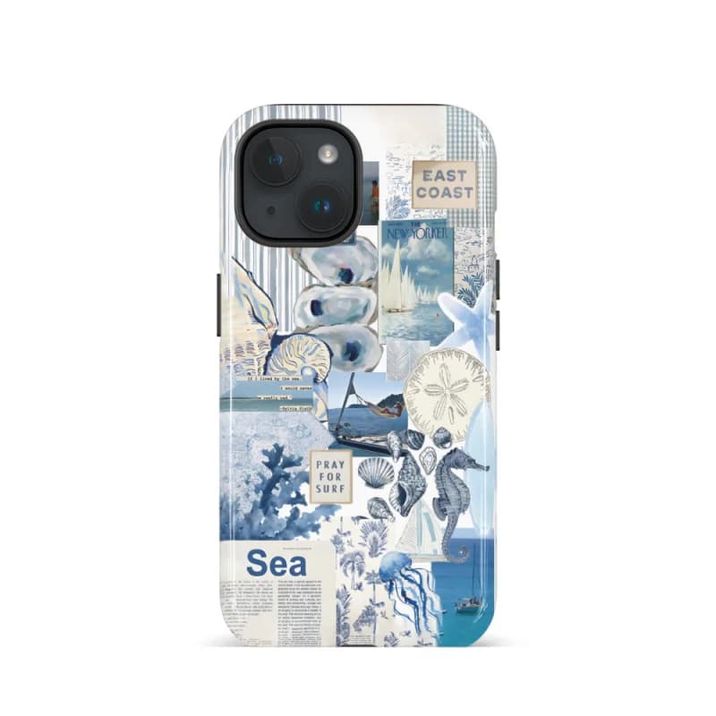 Modelli di collage in stile estivo fresco Custodia per telefono adatta per iPhone 17 16ProMax 15 14 12mini 7Plus XR 2in1 custodia lucida resistente