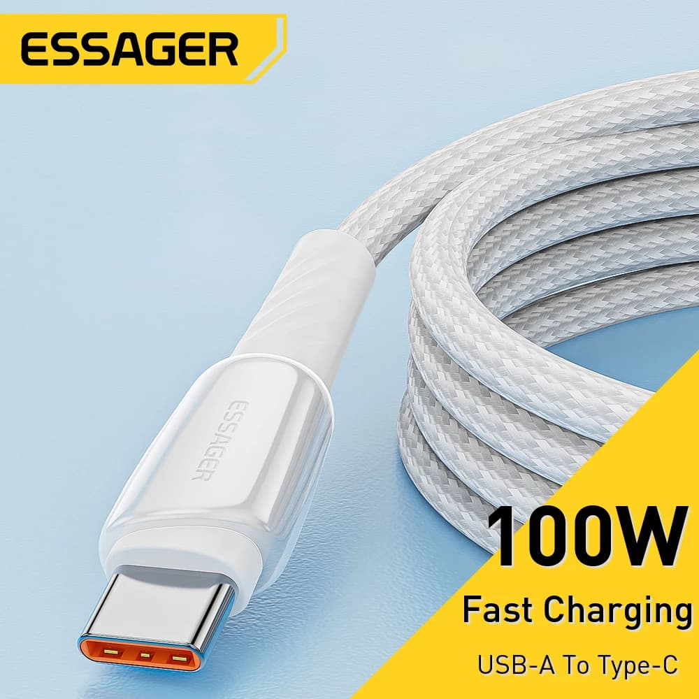 Essager 5A USB Tipo C Cavo 100W Per Honor 50 Pro Caricatore di Ricarica Veloce Cavo Dati USB C Cavo 66W Per Huawei P50 Mate 40 Pro