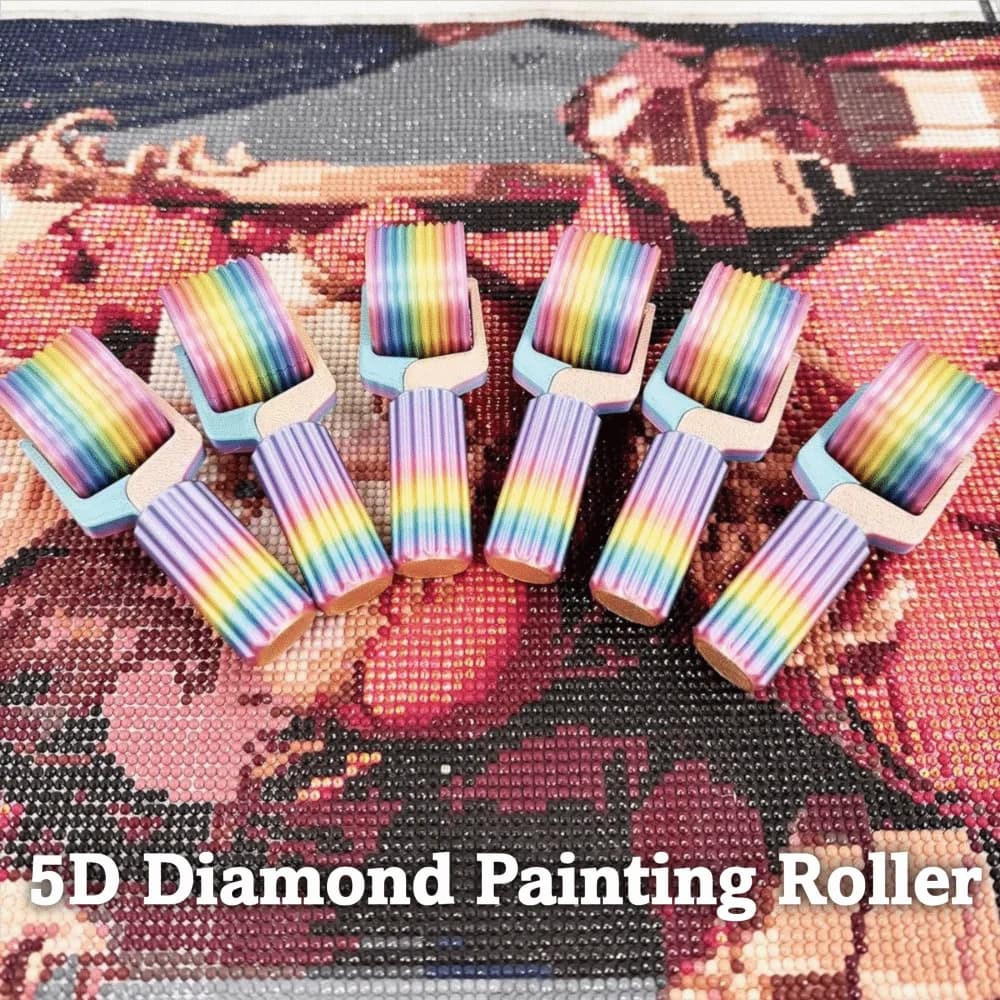 Accessori per pittura diamante fai-da-te Strumento per rullo per pittura diamante 5D Ruota a pressione rinforzata Rullo per penna per pittura diamante 5D