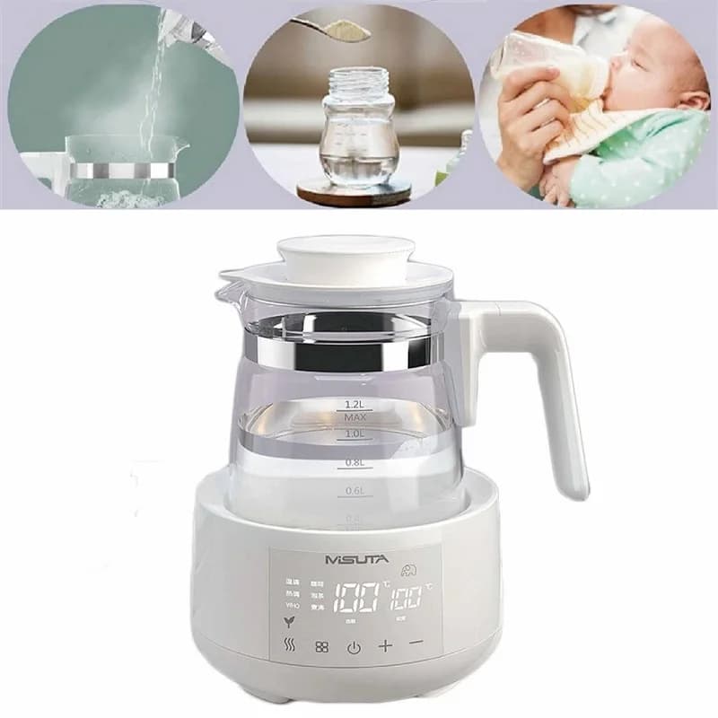 1.2L Electric Kettle Temperature Control Home Kettle Smart Milk Heater Glass Health Kettle Automatic Keep Warm Multifunction